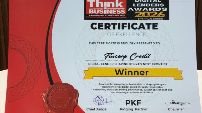 Fincorp Credit Wins Big at 2026 Think Business Digital Lender Awards Destin Africa